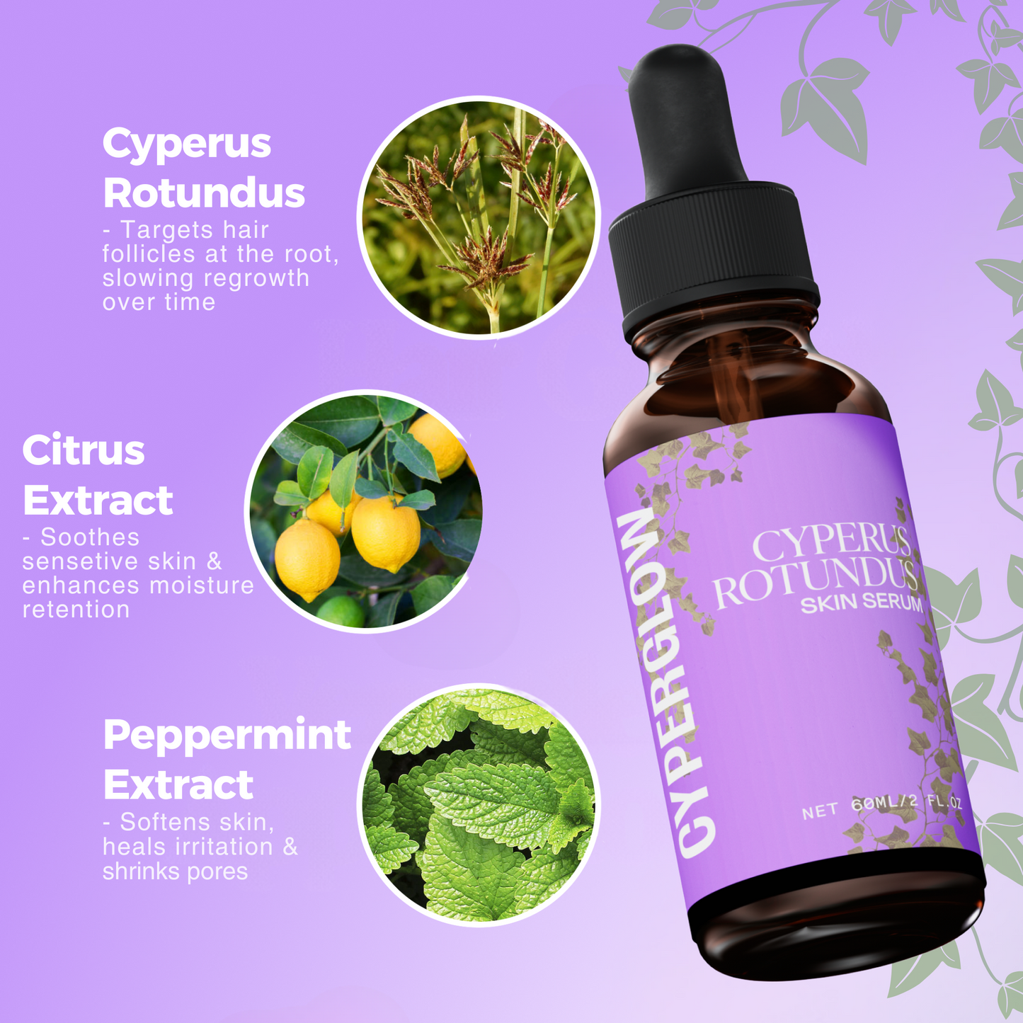 CyperGlow™ Premium Cyperus Rotundus Skin Serum For Radiant Glow
