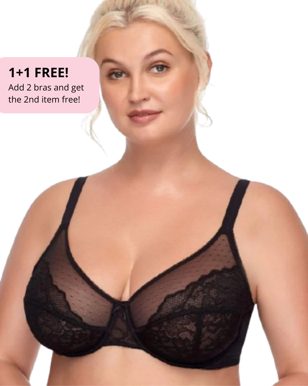 Elegant Breast Minimizer Bra with Soft Lace Support™