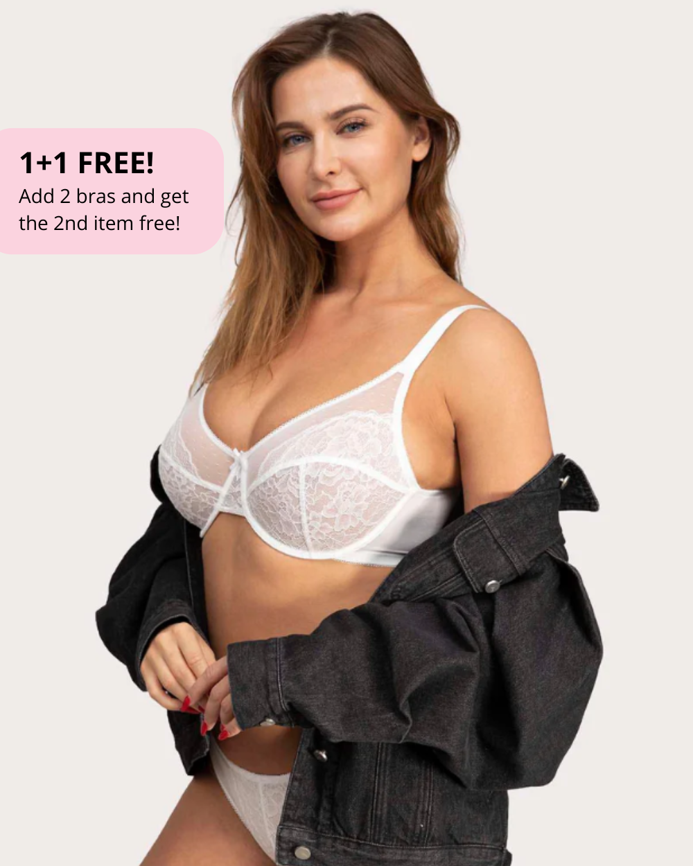 Elegant Breast Minimizer Bra with Soft Lace Support™