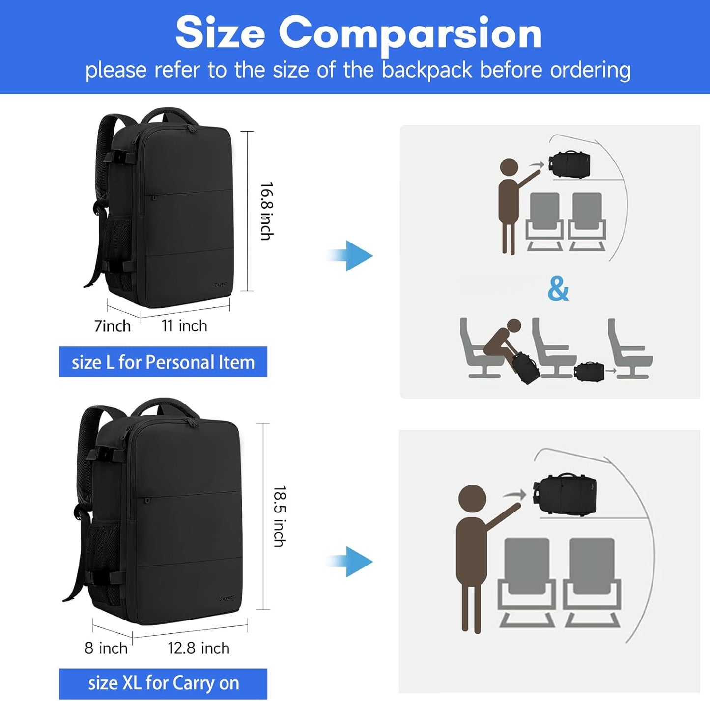 Taygeer™ Travel Laptop Backpack for Men and Women