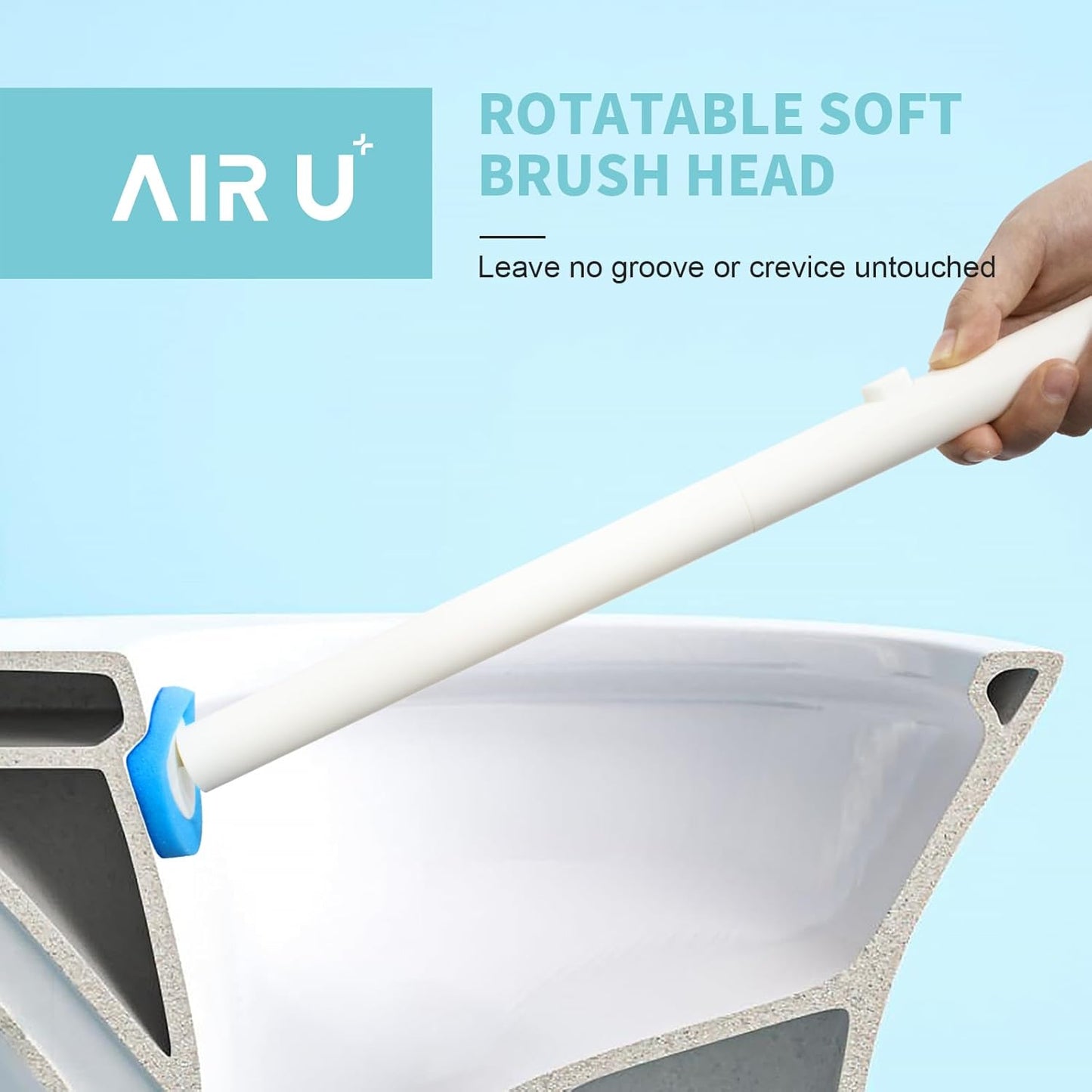 HygieniClean™ Disposable Toilet Brush Set