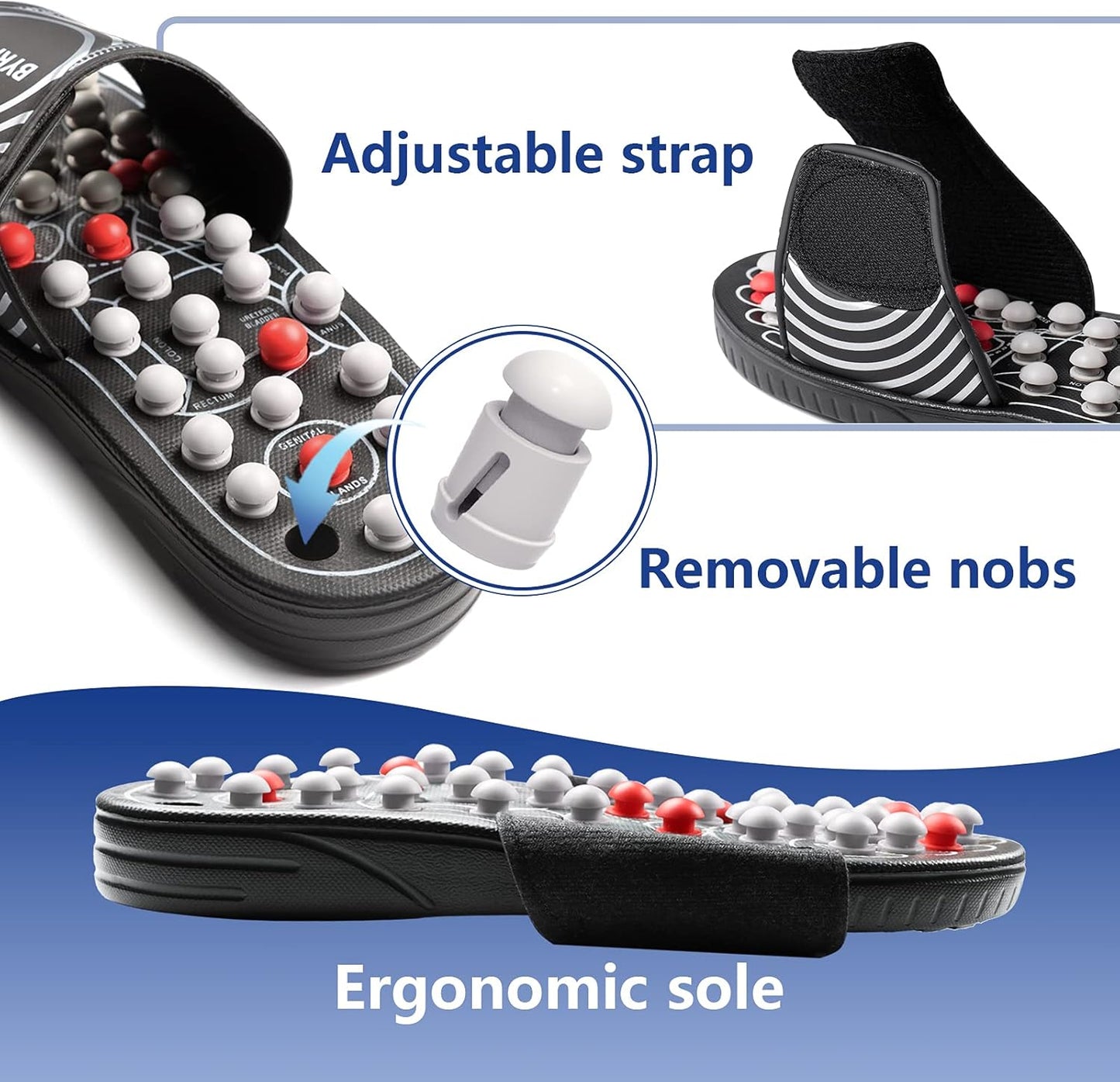 ReflexStep™ Acupressure Slippers