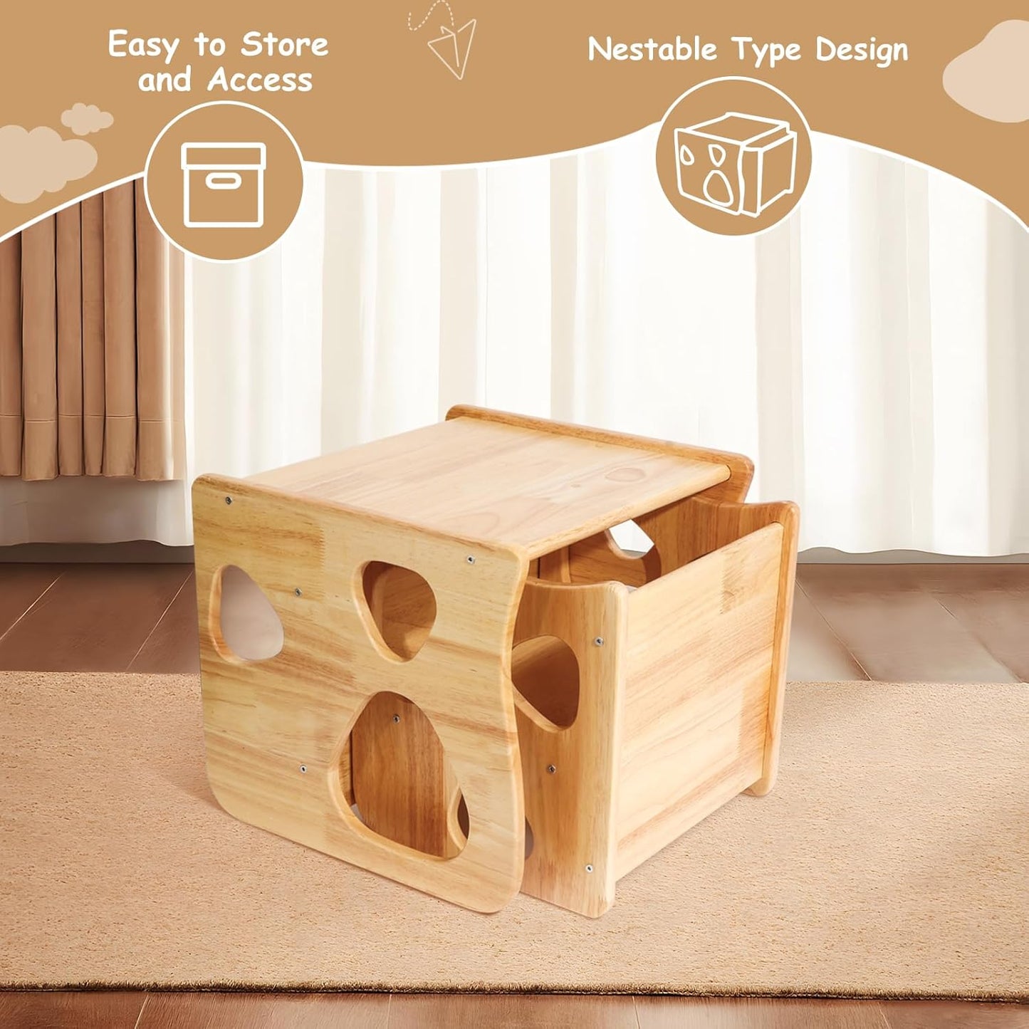 Montessori Toddler Table and Chair Set with Meal Plate™
