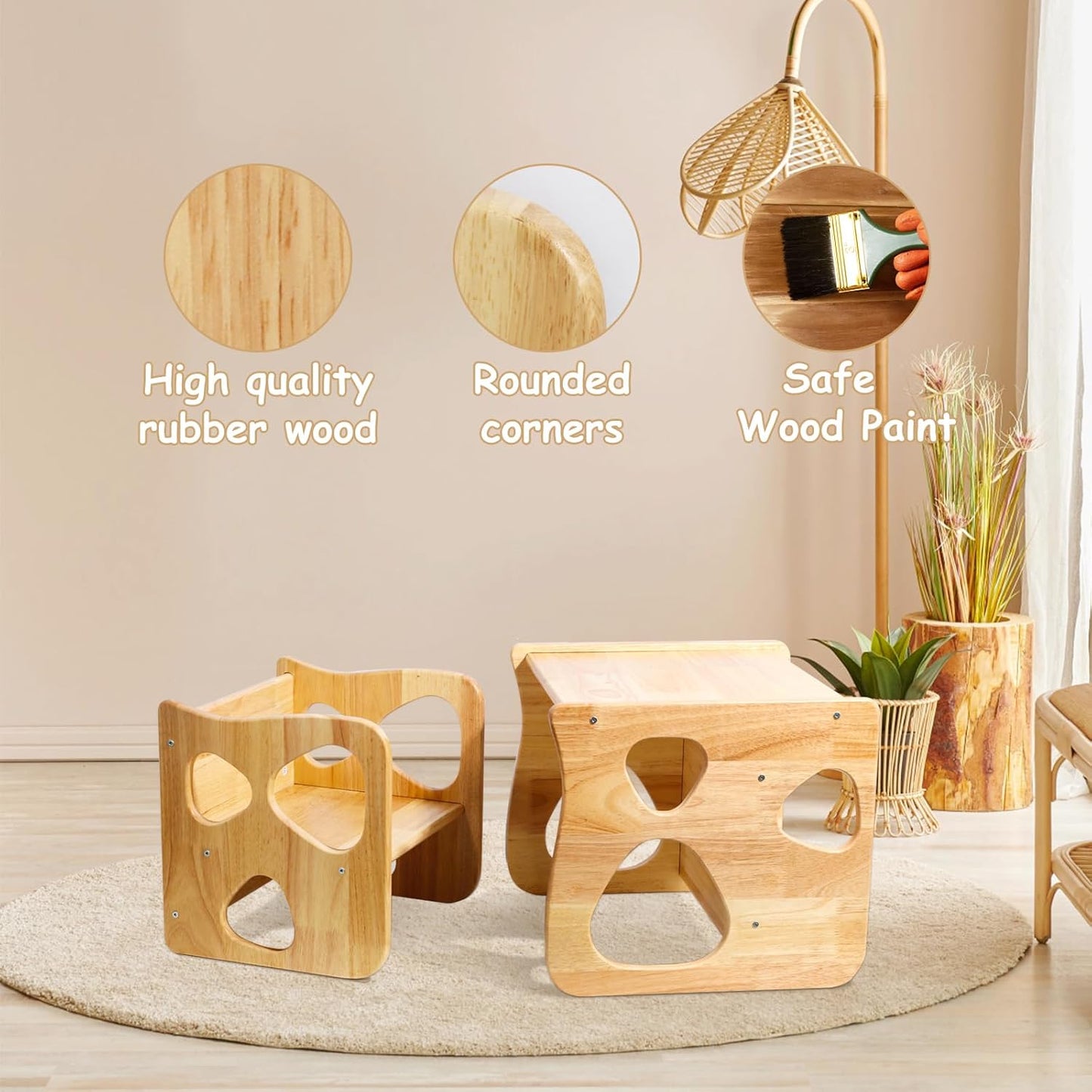 Montessori Toddler Table and Chair Set with Meal Plate™