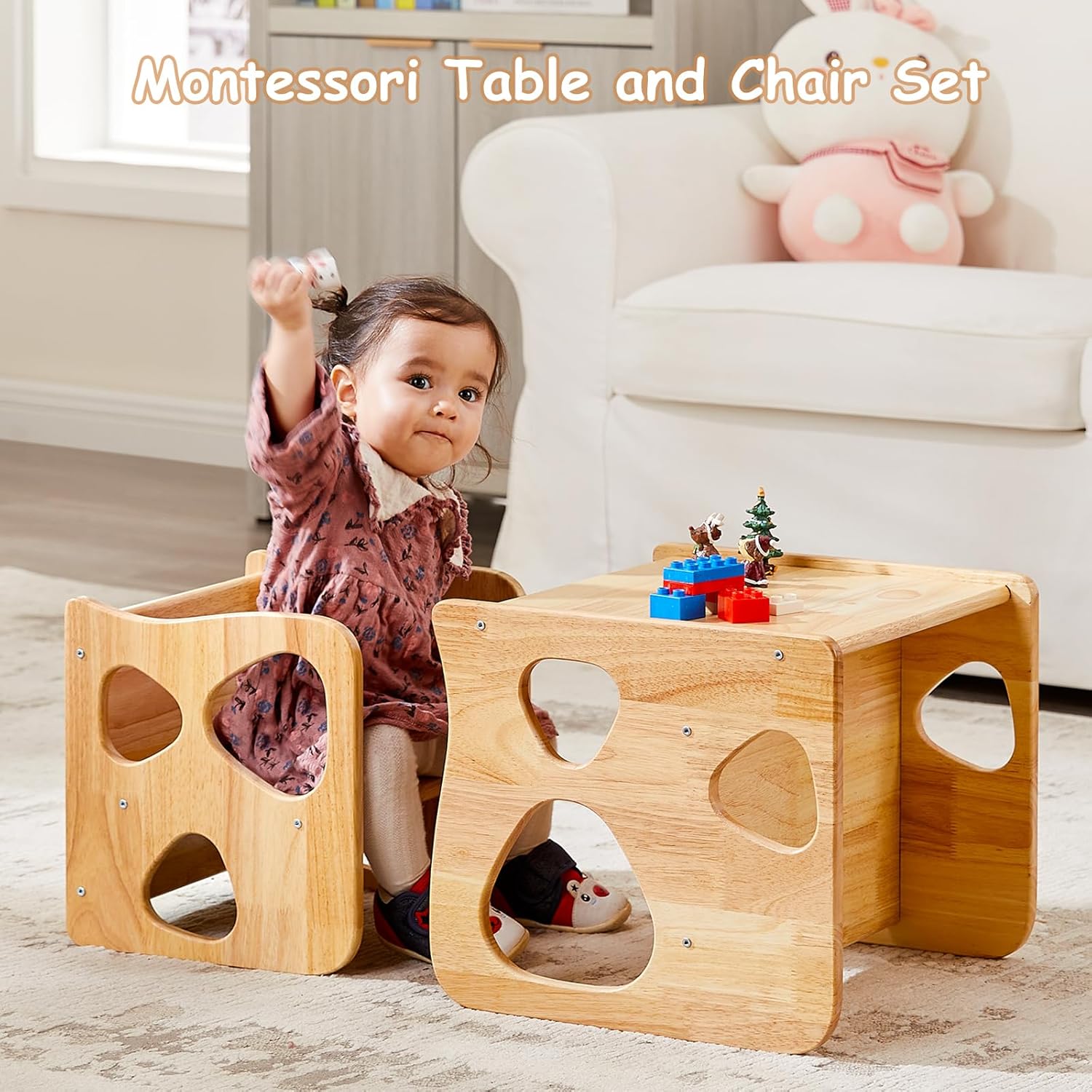 Montessori Toddler Table and Chair Set with Meal Plate™