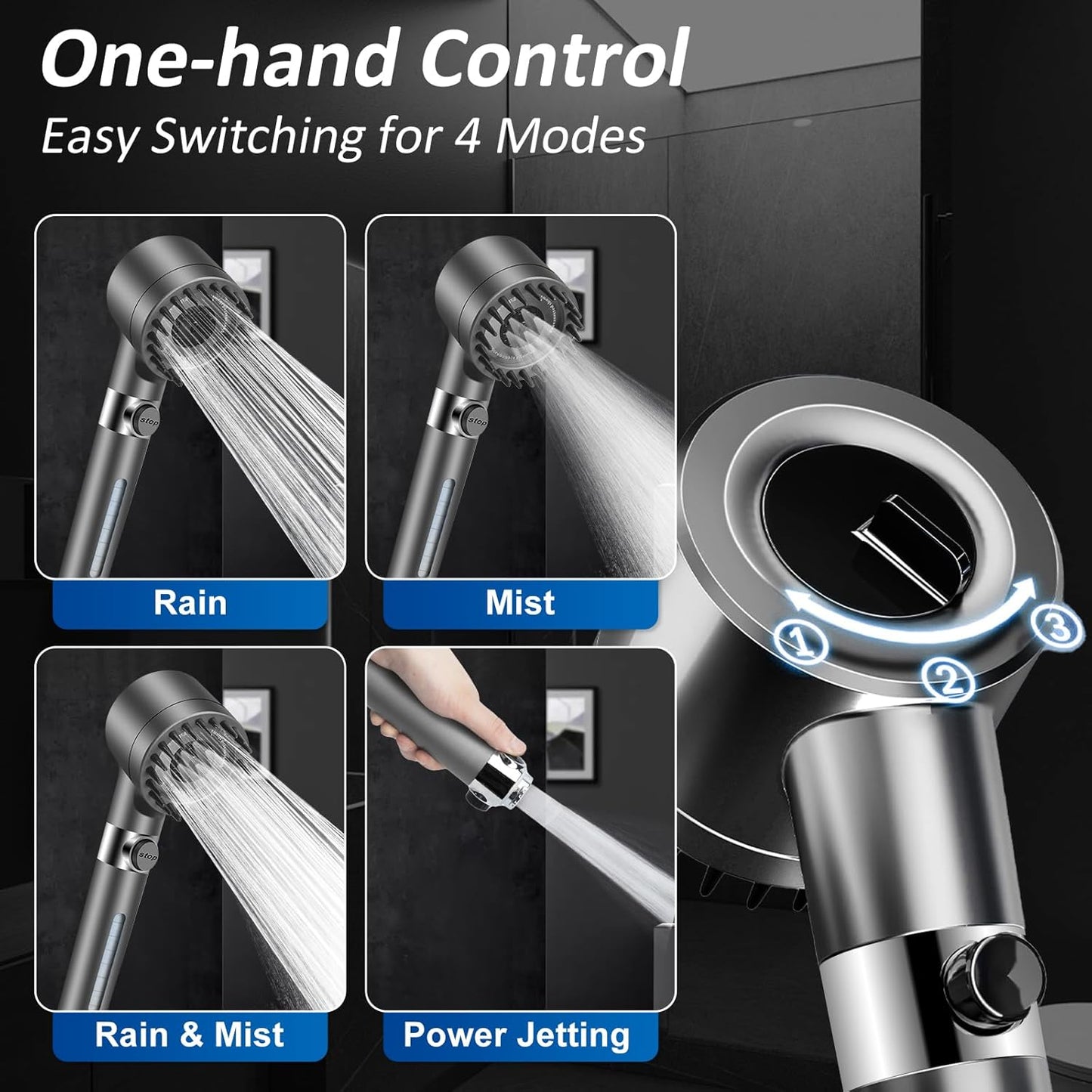 Pure Water Pro™ Filtered Shower Head