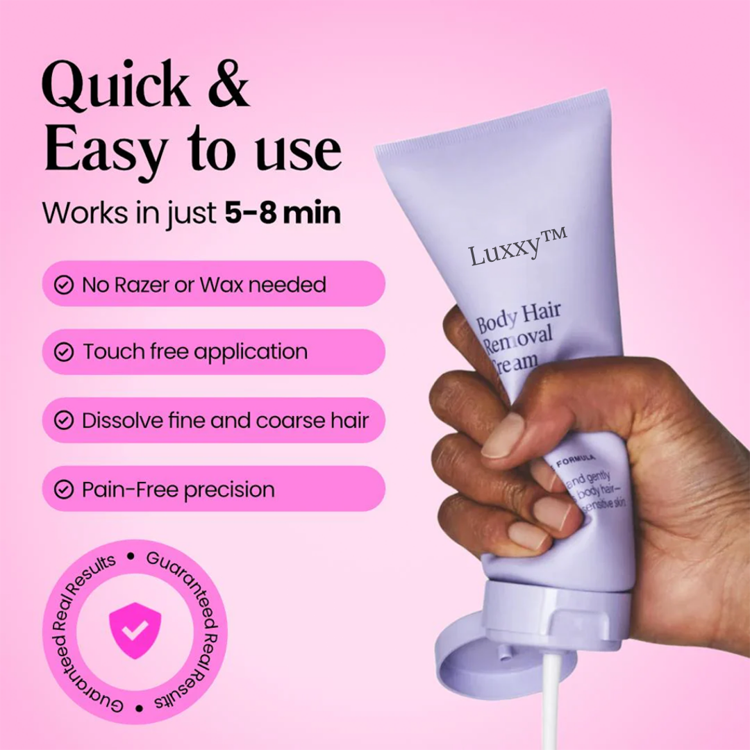 Luxxy™ Gentle Painless Body Hair Removal Cream for Silky Smooth Skin