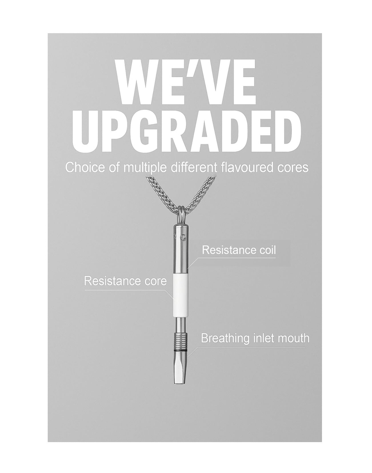 BreatheFree Resistance Necklace for Mindful Airflow Control Smoking Cessation™