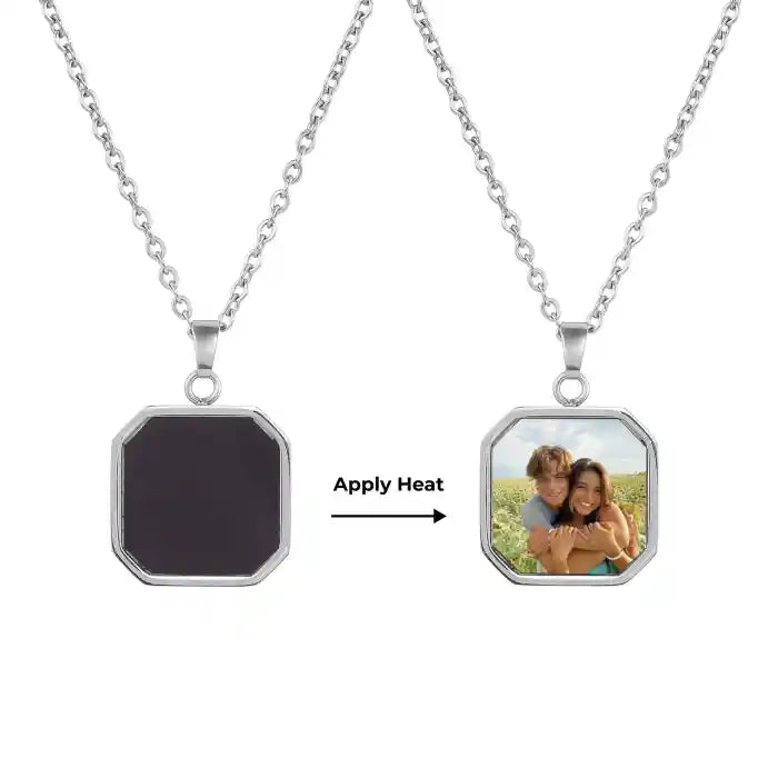 SecretSnap™ Heat-Activated Hidden Photo Necklace