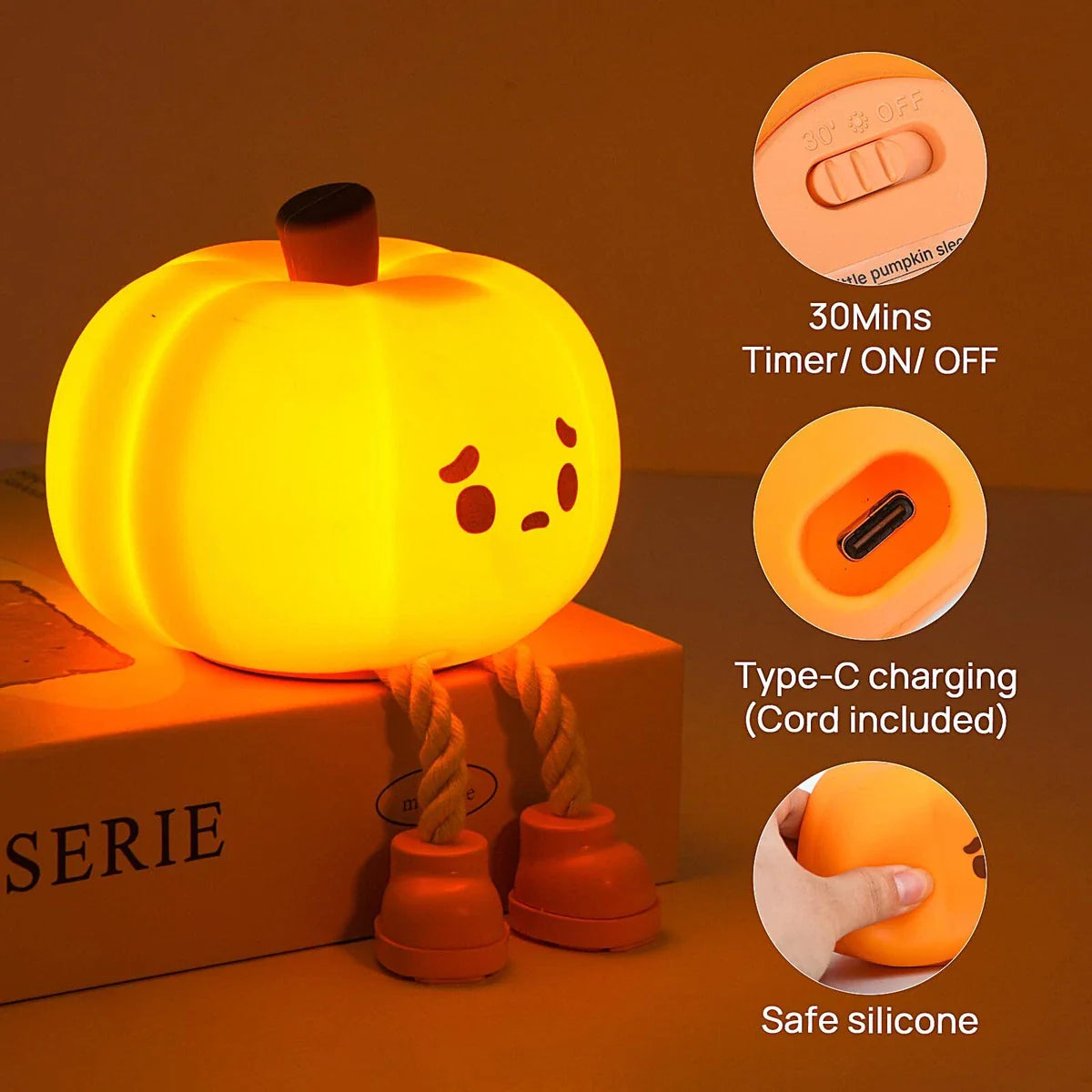 Mr. Pumpkin Premium Halloween Decorative Indoor Pumpkin Light™