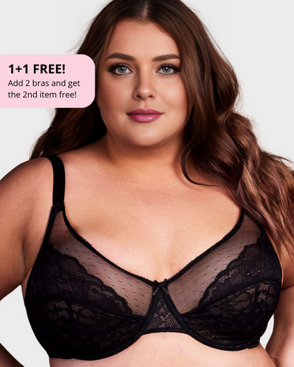 Elegant Breast Minimizer Bra with Soft Lace Support™