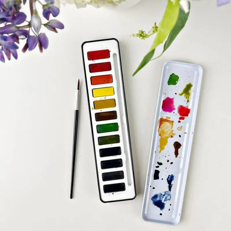 Watercolor Flower Art Book Kit