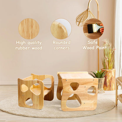 Montessori Toddler Table and Chair Set with Meal Plate™