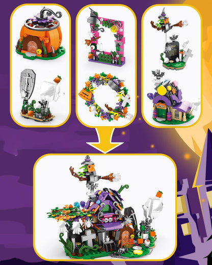 SpookyBricks™ Halloween Building Set Boo Box with 400+ Pieces™