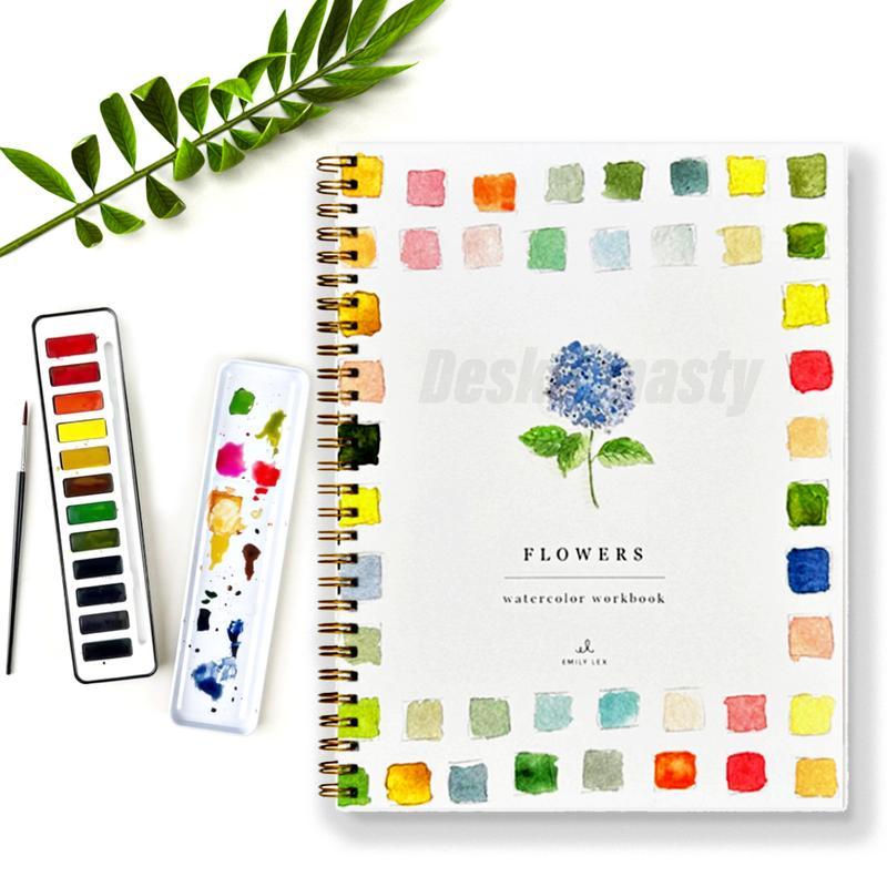 Watercolor Flower Art Book Kit