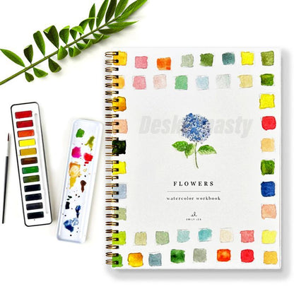Watercolor Flower Art Book Kit
