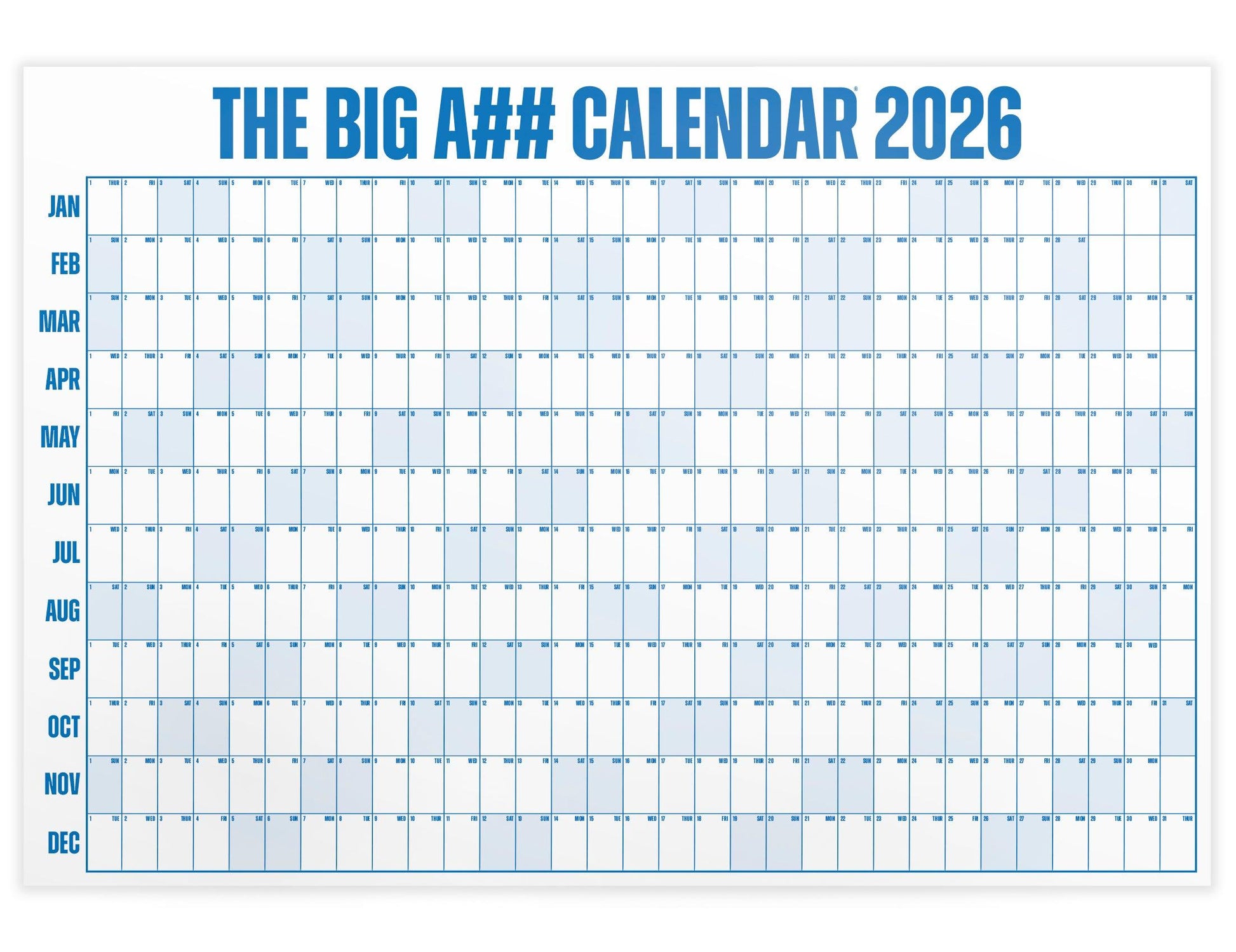 Big A Calendar Premium Year-At-A-Glance Wall Organizer Calendar™