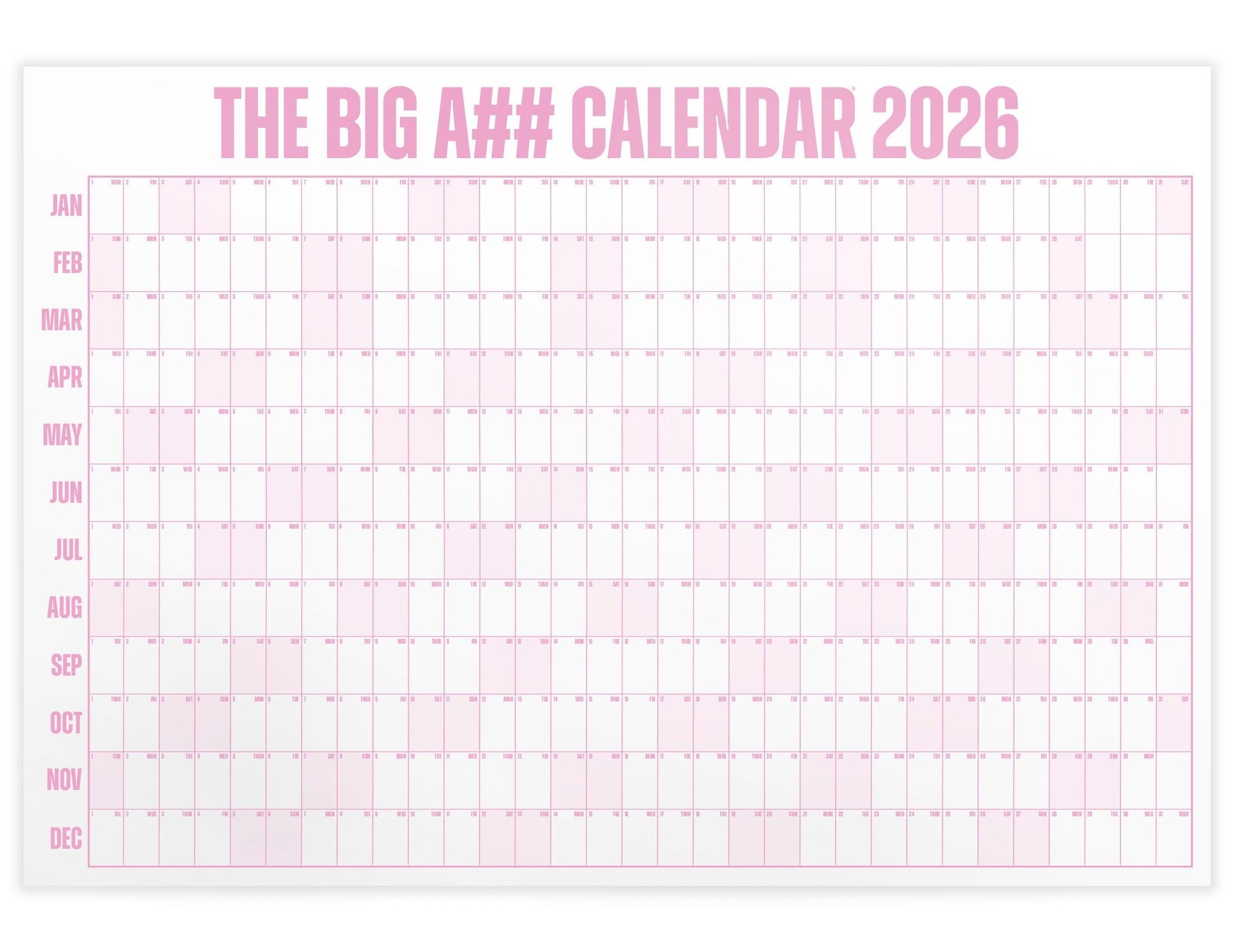Big A Calendar Premium Year-At-A-Glance Wall Organizer Calendar™
