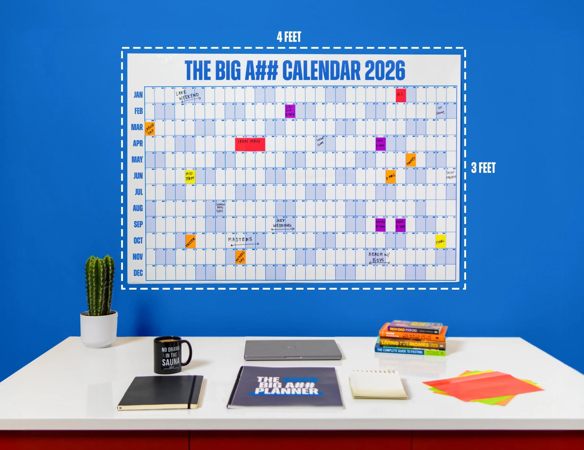 Big A Calendar Premium Year-At-A-Glance Wall Organizer Calendar™