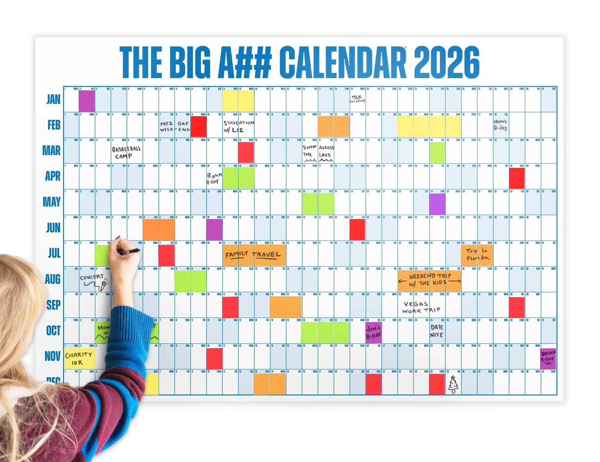 Big A Calendar Premium Year-At-A-Glance Wall Organizer Calendar™