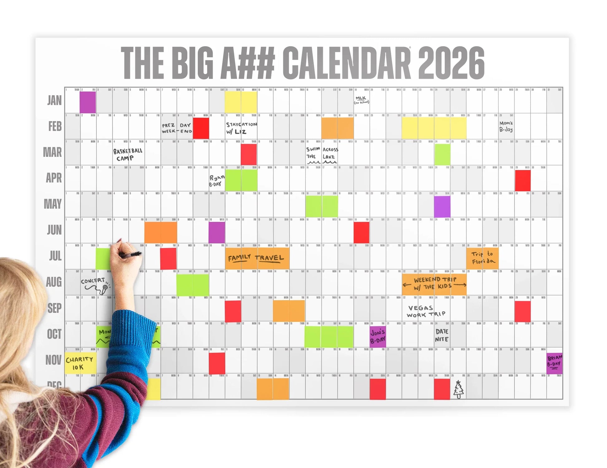Big A Calendar Premium Year-At-A-Glance Wall Organizer Calendar™
