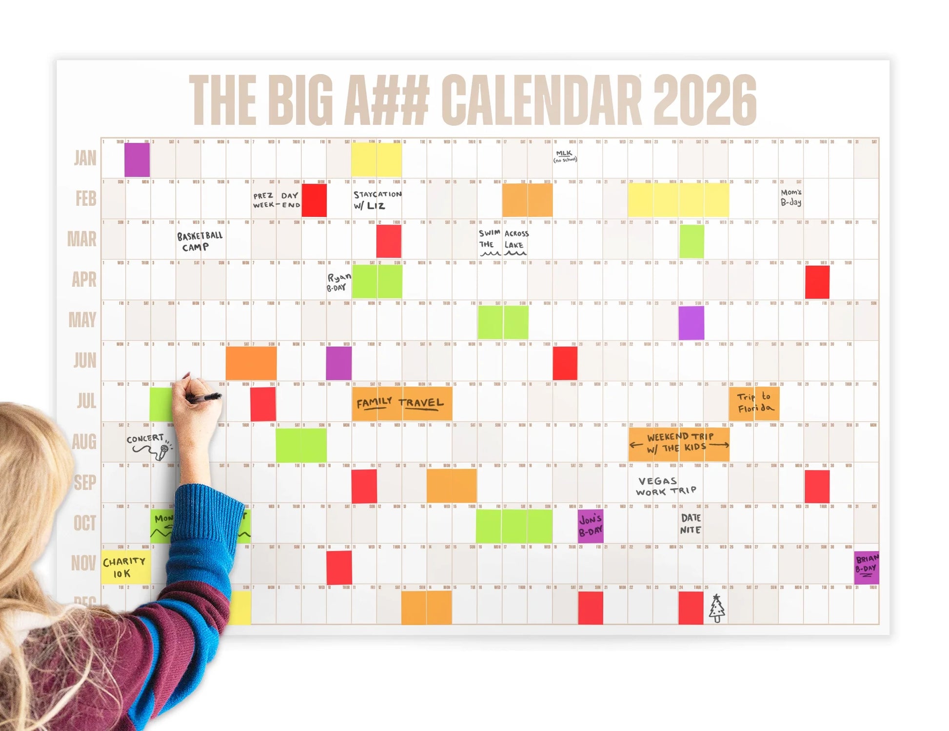 Big A Calendar Premium Year-At-A-Glance Wall Organizer Calendar™