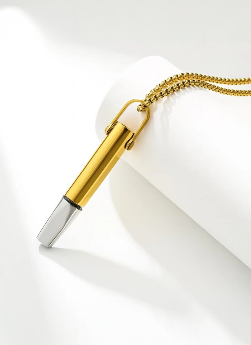 BreatheFree Resistance Necklace for Mindful Airflow Control Smoking Cessation™