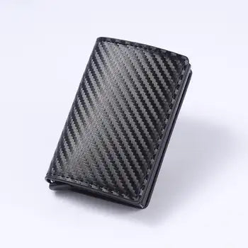 Ultra‑Thin Carbon Fiber Men’s Long Multi‑Card Zipper Wallet™