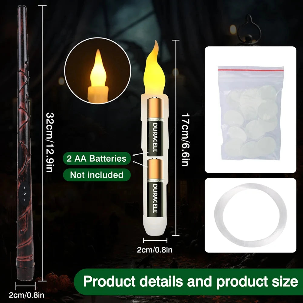 Enchanting Floating LED Candle Set with Magic Wand™
