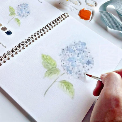 Watercolor Flower Art Book Kit