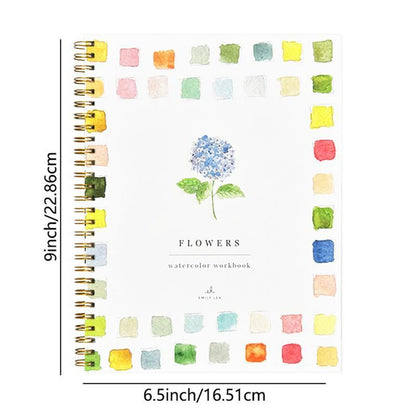 Watercolor Flower Art Book Kit